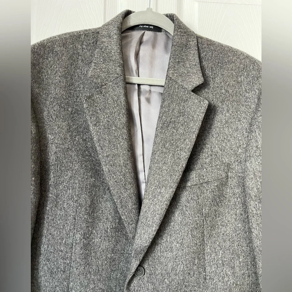 Club Room Men's Gray Camel Hair Sport Coat Blazer Size 42R